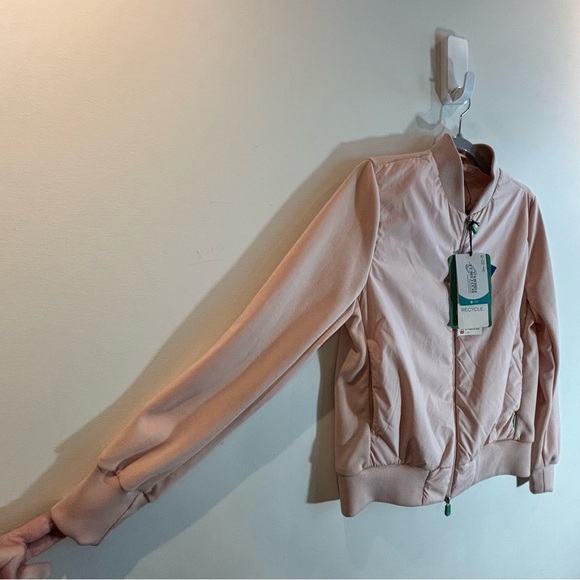 SAVE THE DUCK Sz S Refy Light Puffer Bomber Style Jacket Pink NEW WITH TAGS - Picture 11 of 16